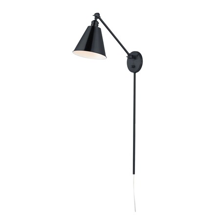 Maxim Lighting Library 1-Light Wall Sconce 12222BK